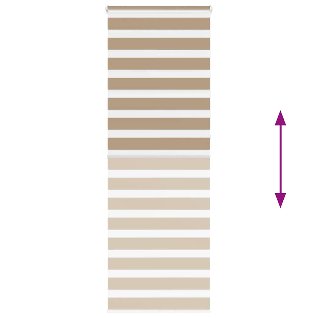 zebrafüggönnyel homokbarna szövetszélesség 85,9 cm poliészter