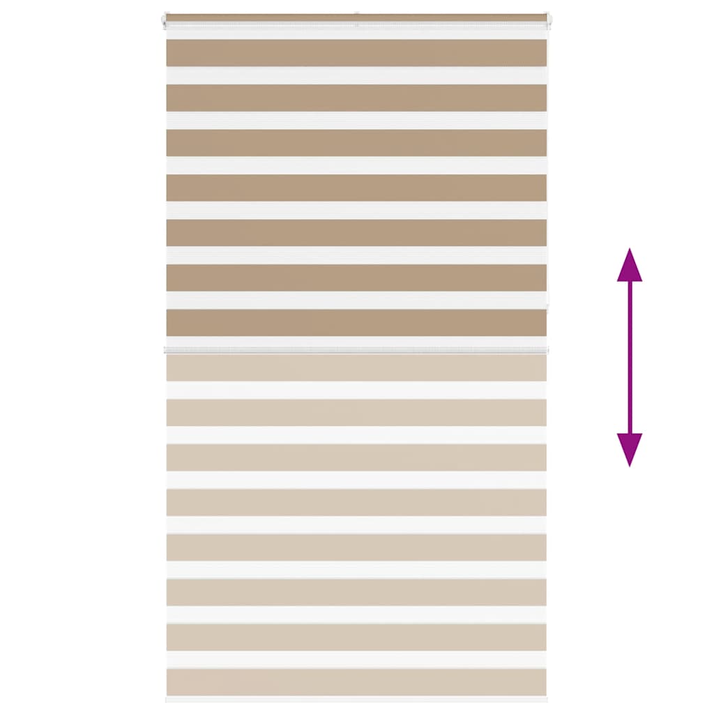 zebrafüggönnyel homokbarna szövetszélesség 115,9 cm poliészter