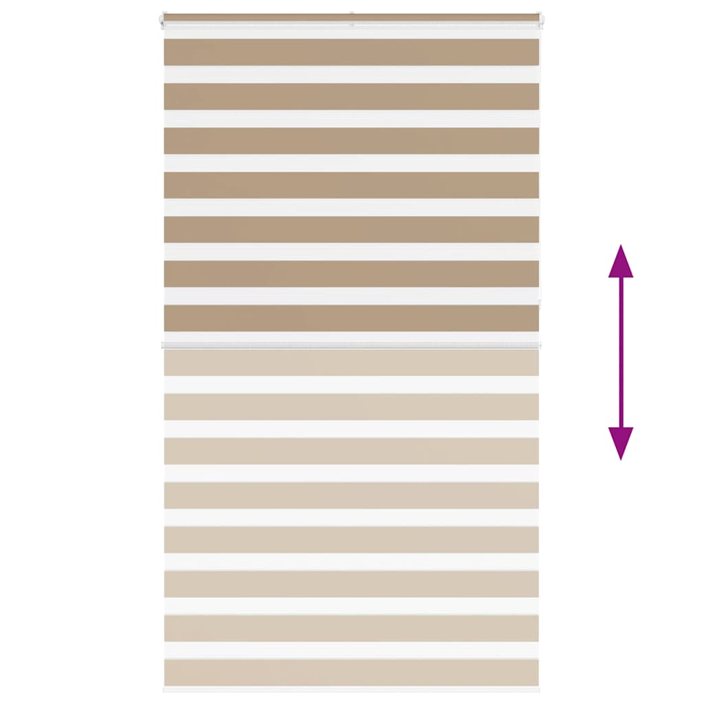 zebrafüggönnyel homokbarna szövetszélesség 130,9 cm poliészter