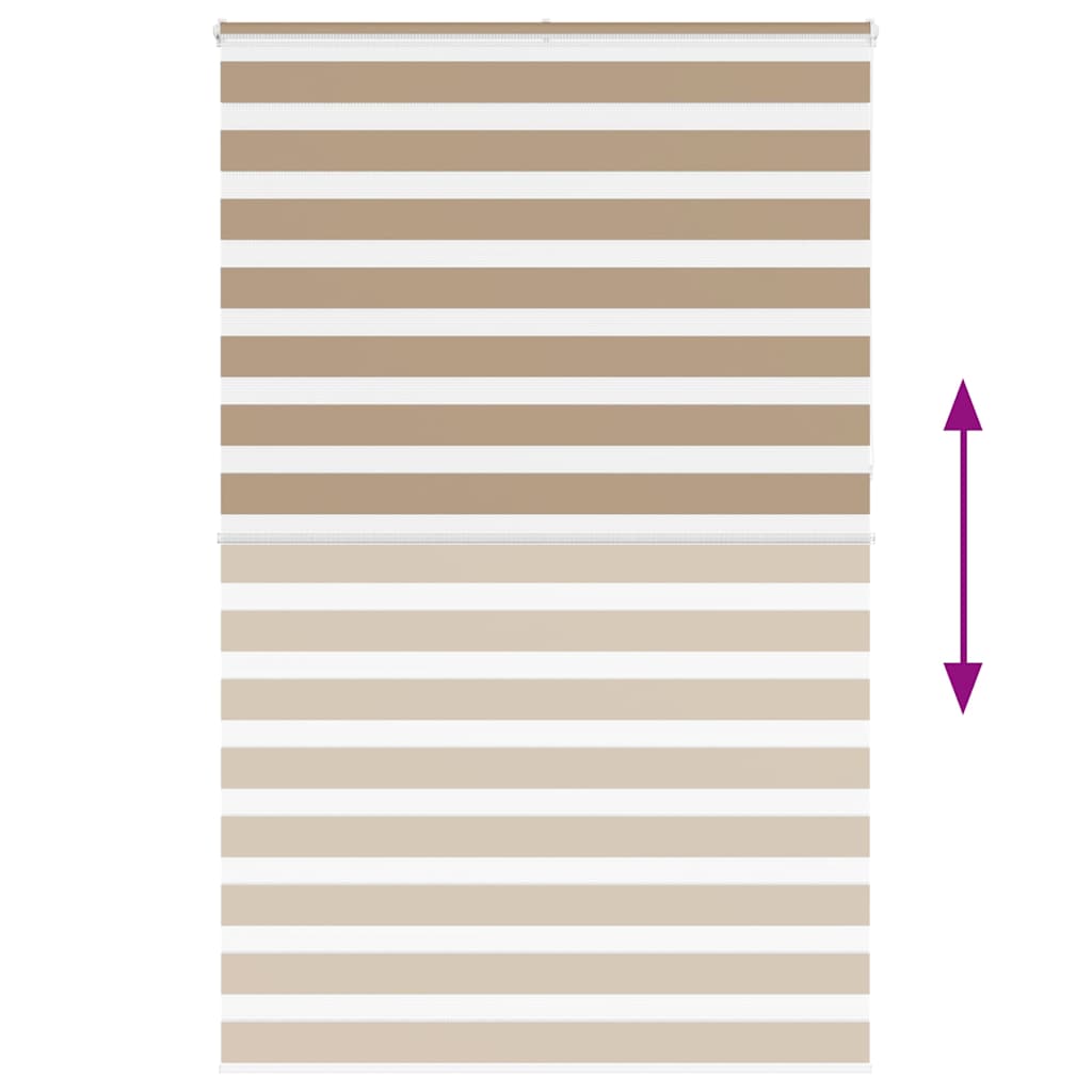 zebrafüggönnyel homokbarna szövetszélesség 145,9 cm poliészter