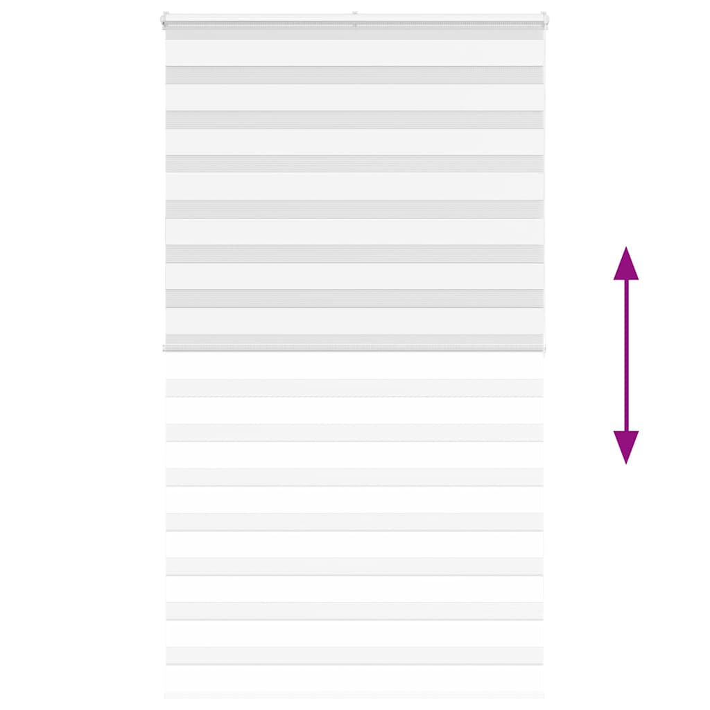 zebrafüggönnyel fehér szövetszélesség 125,9 cm poliészter