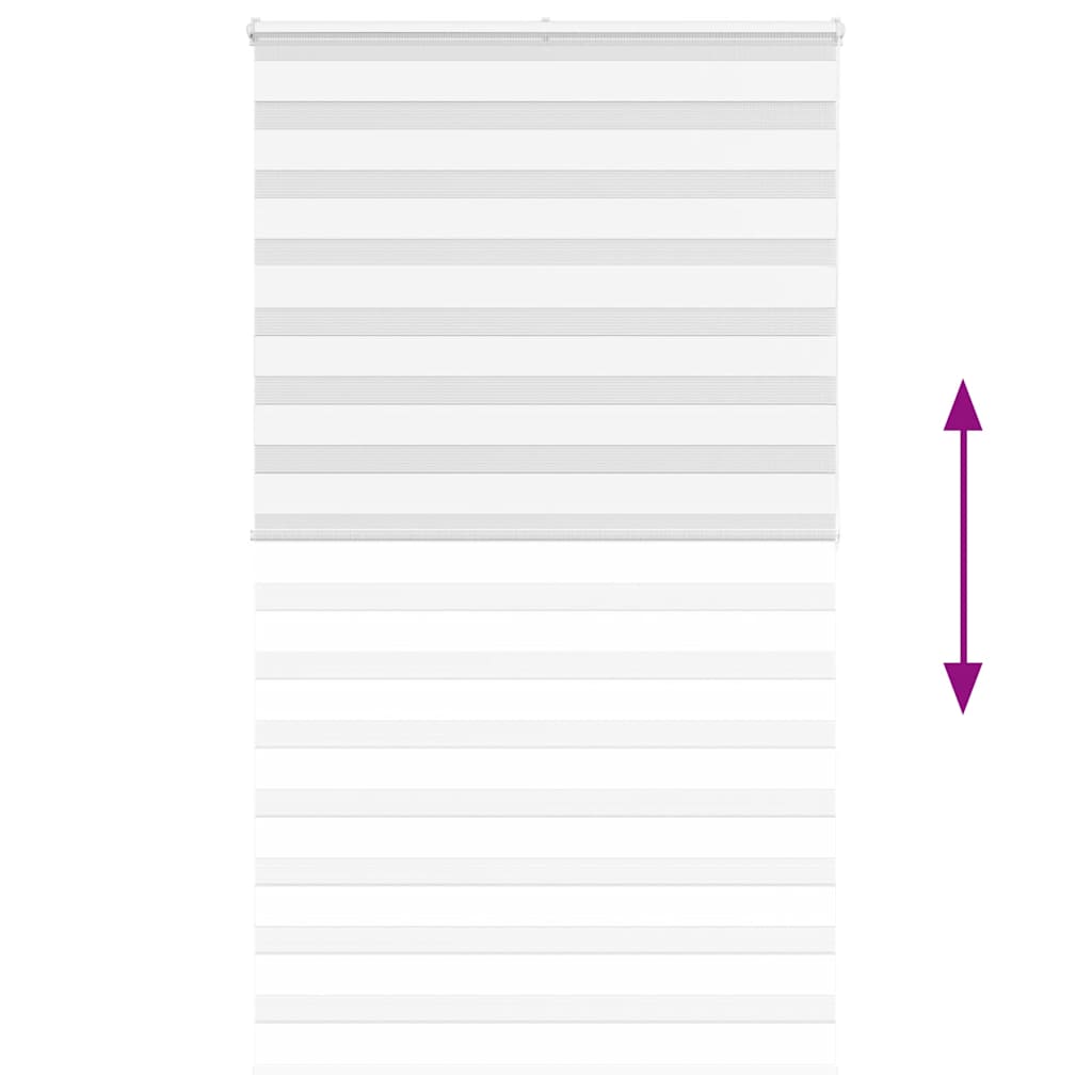 zebrafüggönnyel fehér szövetszélesség 130,9 cm poliészter