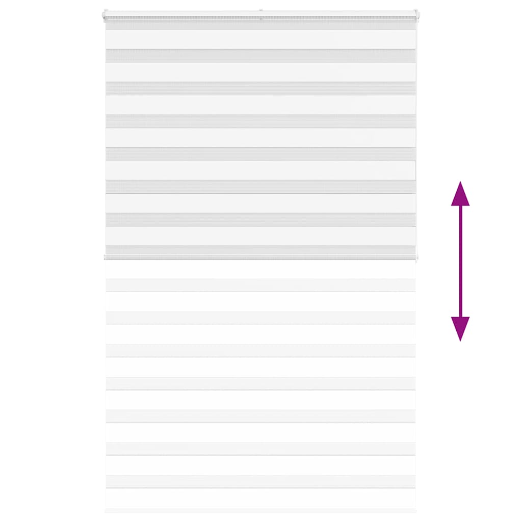 zebrafüggönnyel fehér szövetszélesség 135,9 cm poliészter