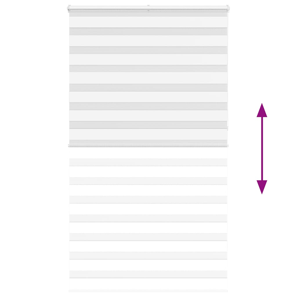 zebrafüggönnyel fehér szövetszélesség 125,9 cm poliészter