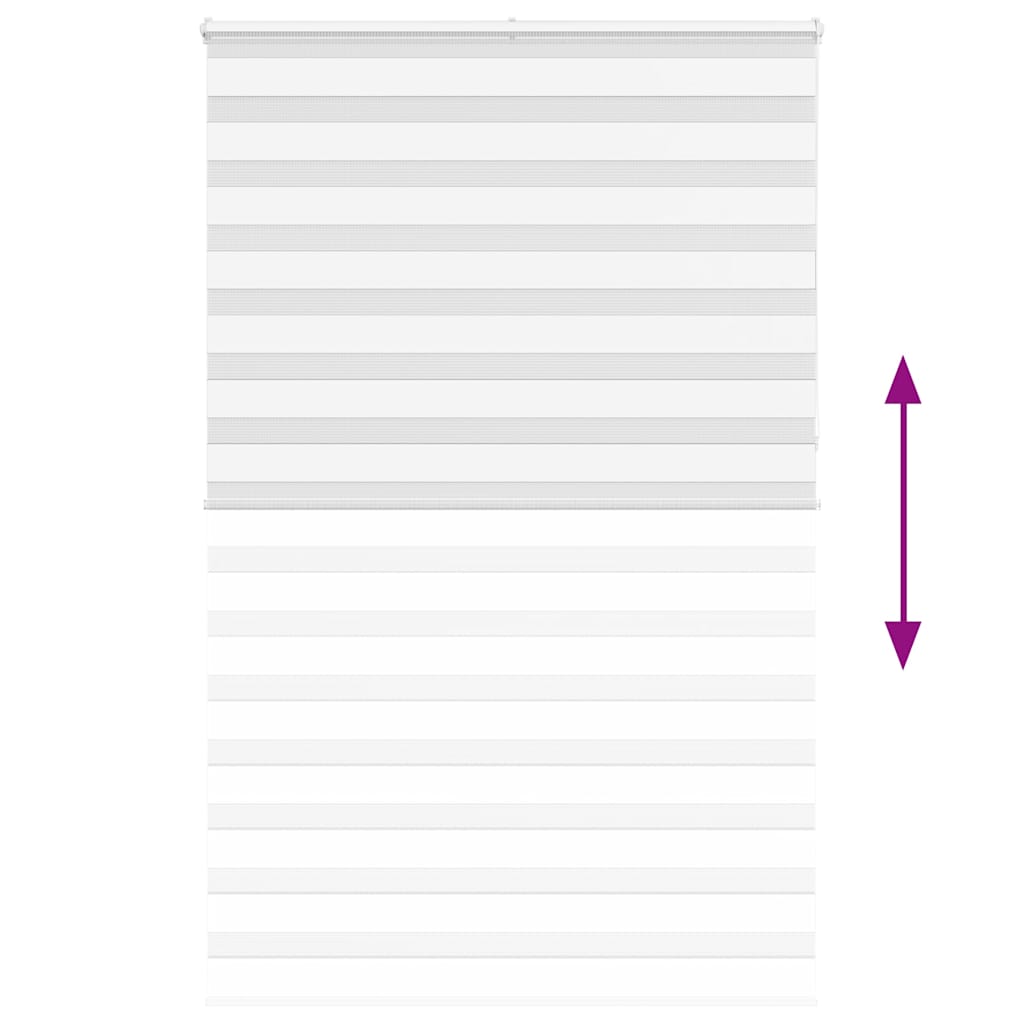 zebrafüggönnyel fehér szövetszélesség 135,9 cm poliészter