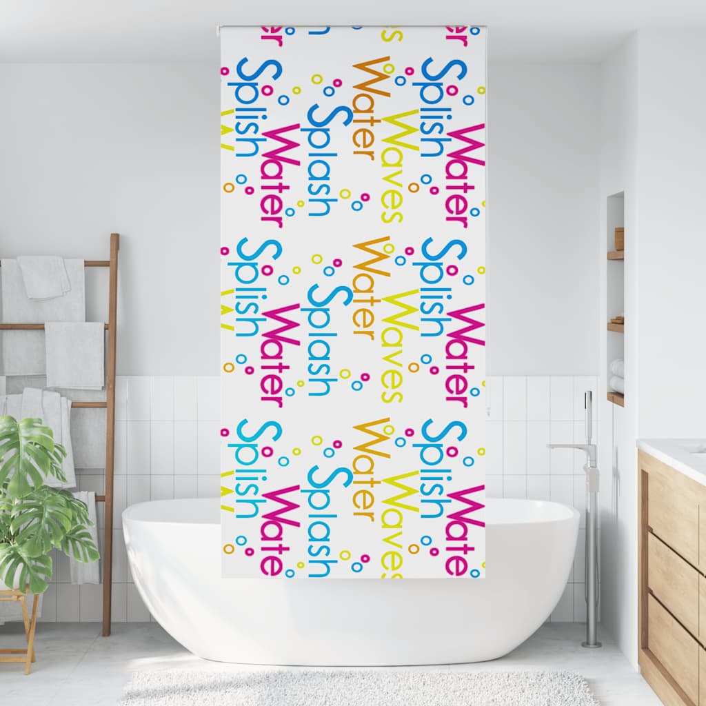zuhanyzó redőny 110x240 cm szövet szélessége 106 cm