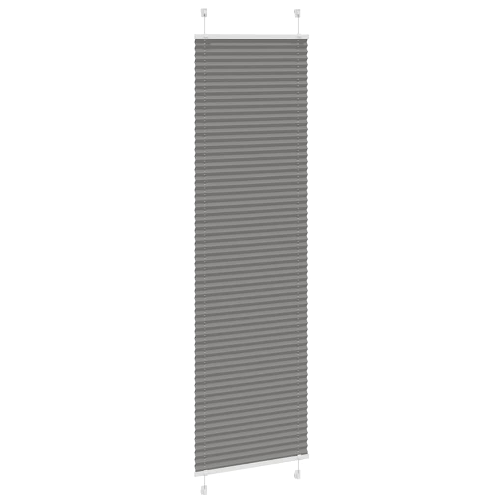 pliszírozott redőny antracit 55x200 cm szövetszélesség 54,4 cm