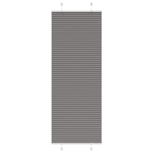 pliszírozott redőny antracit 75x200 cm szövetszélesség 74,4 cm
