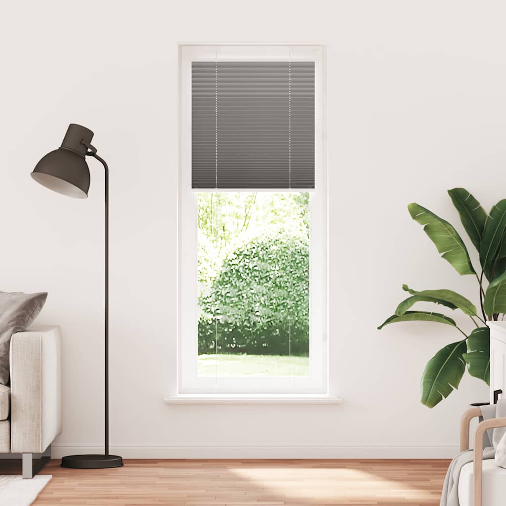 pliszírozott redőny antracit 75x200 cm szövetszélesség 74,4 cm