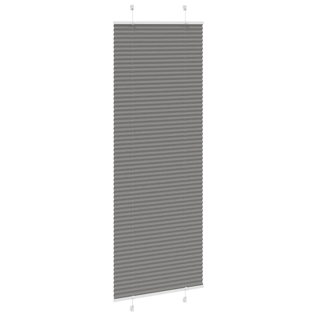 pliszírozott redőny antracit 75x200 cm szövetszélesség 74,4 cm