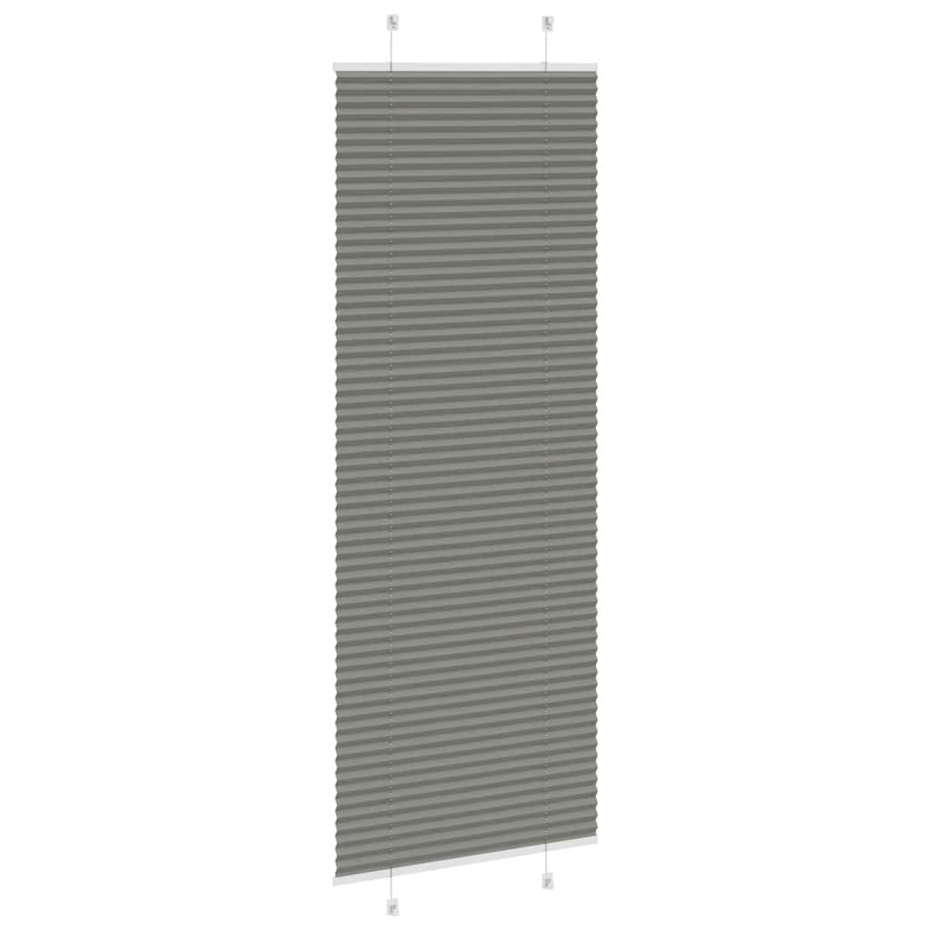 pliszírozott redőny antracit 75x200 cm szövetszélesség 74,4 cm