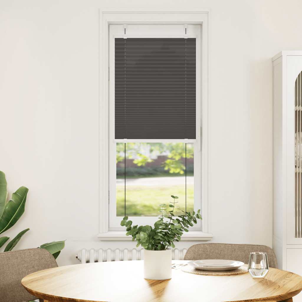 pliszírozott redőny fekete 40x100 cm szövetszélesség 39,4 cm
