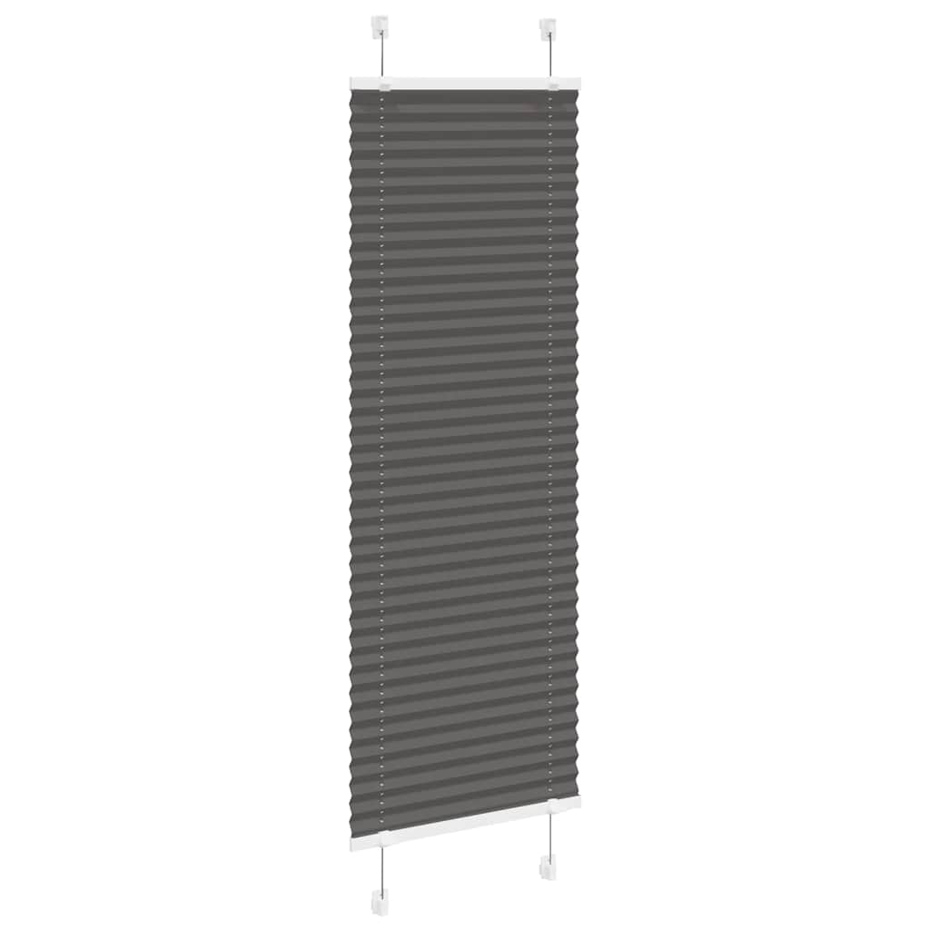 pliszírozott redőny fekete 45x100 cm szövetszélesség 44,4 cm