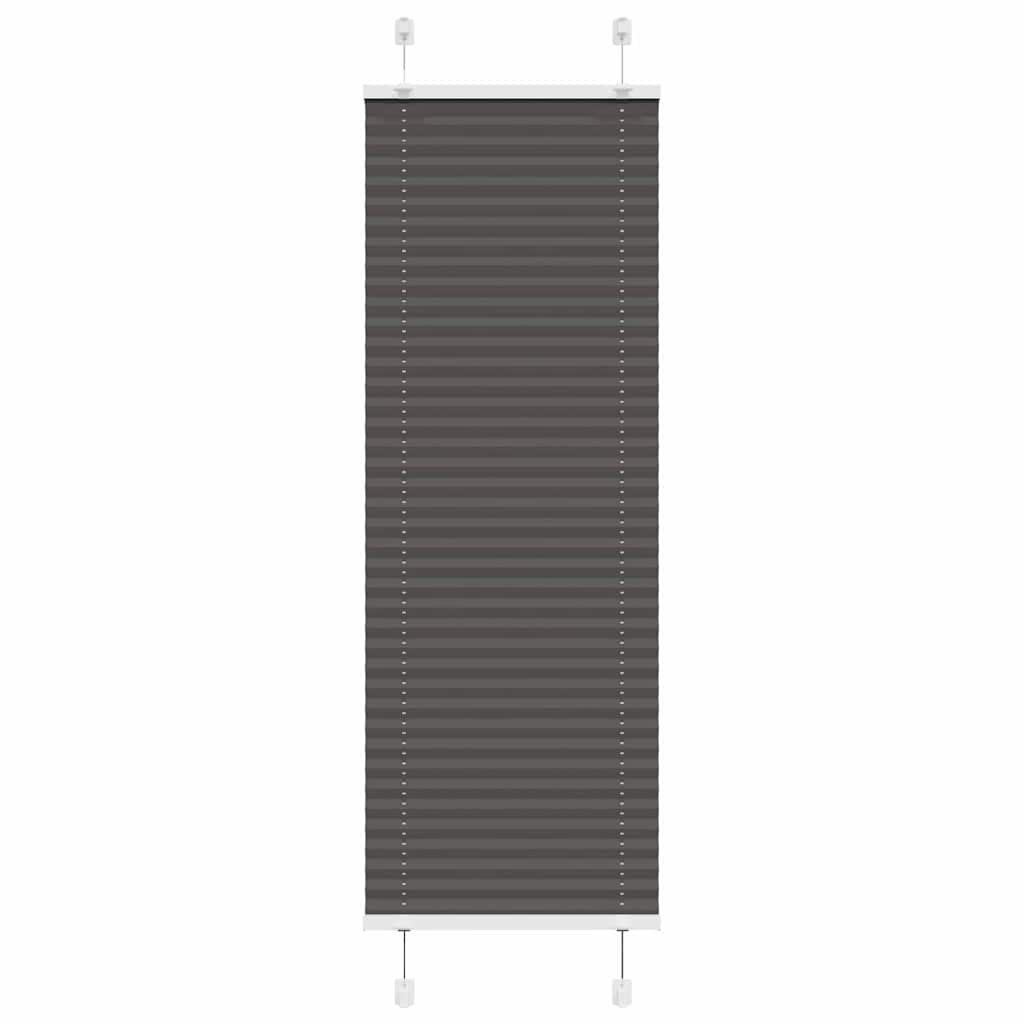 pliszírozott redőny fekete 50x100 cm szövetszélesség 49,4 cm