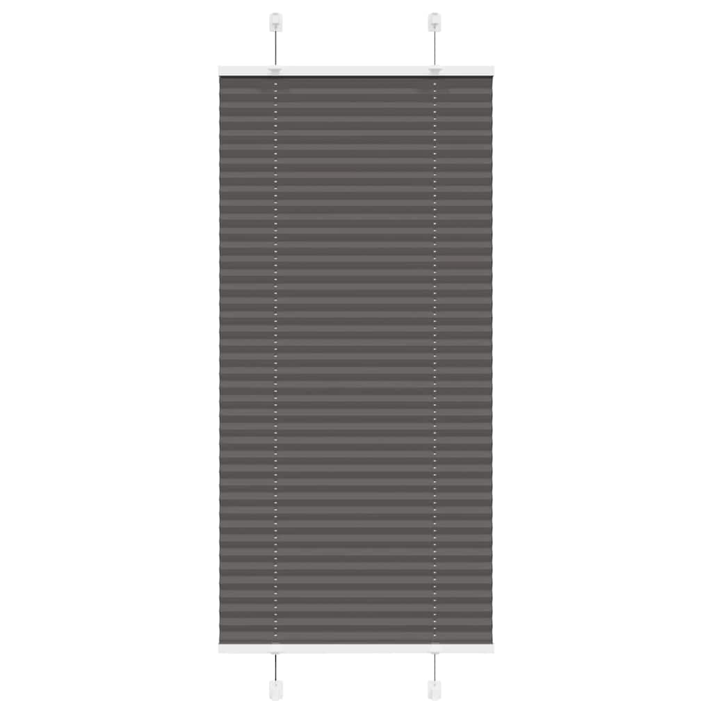 pliszírozott redőny fekete 55x100 cm szövetszélesség 54,4 cm