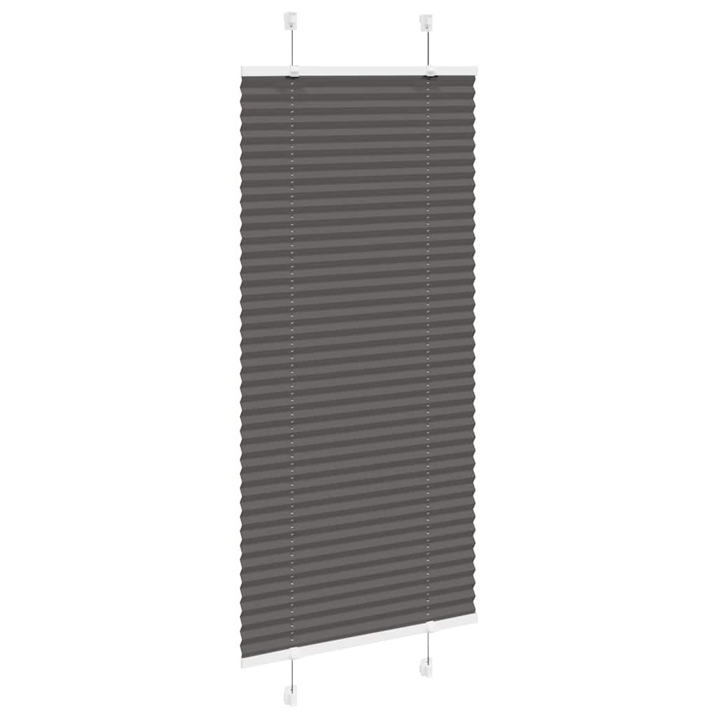 pliszírozott redőny fekete 60x100 cm szövetszélesség 59,4 cm