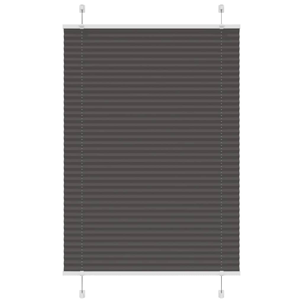 pliszírozott redőny fekete 100x100 cm szövetszélesség 99,4 cm