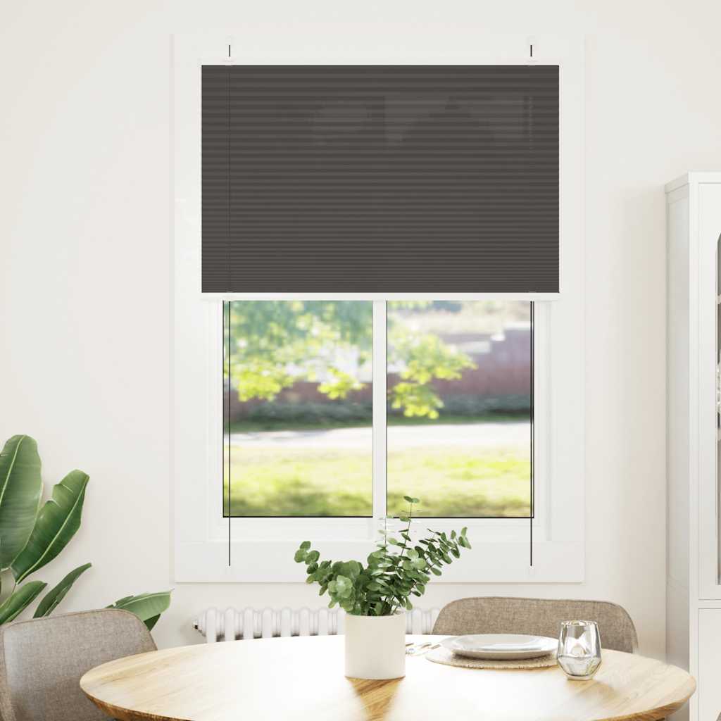 pliszírozott redőny fekete 100x100 cm szövetszélesség 99,4 cm