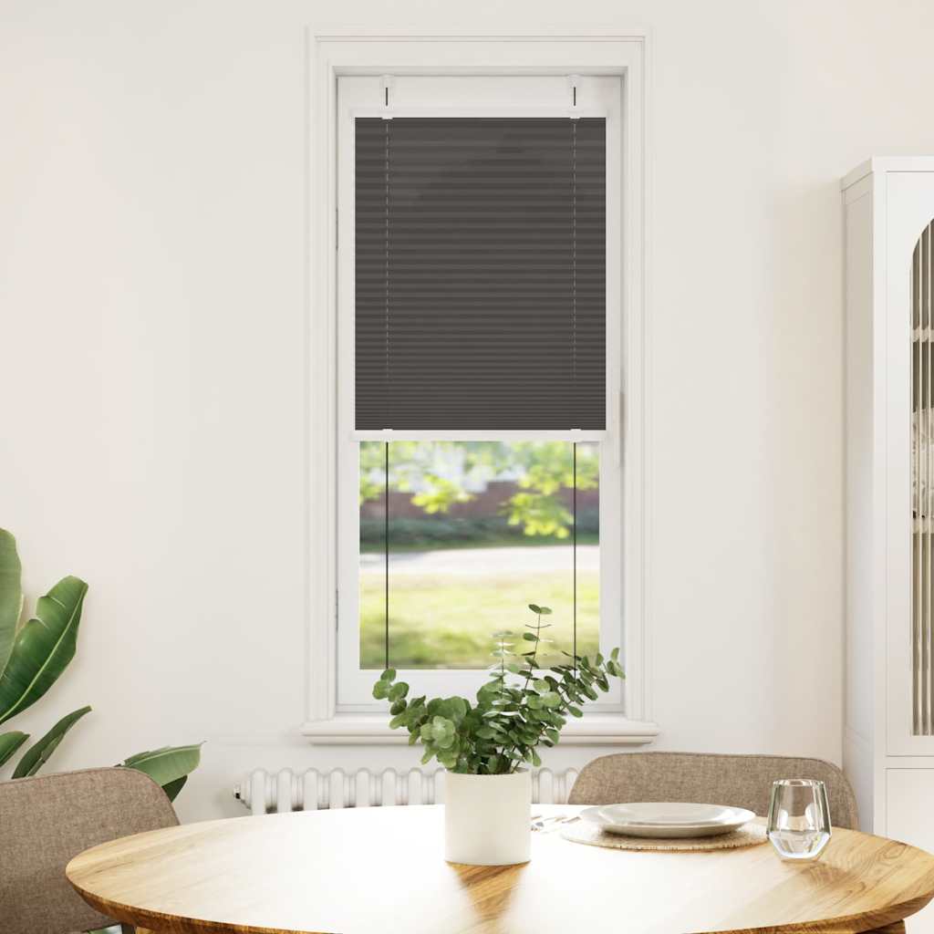 pliszírozott redőny fekete 45x150 cm szövetszélesség 44,4 cm