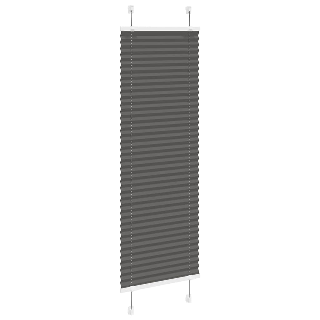 pliszírozott redőny fekete 50x150 cm szövetszélesség 49,4 cm