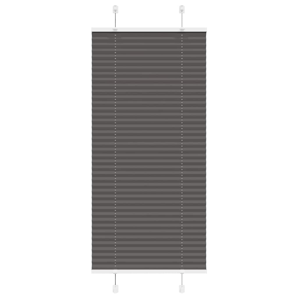 pliszírozott redőny fekete 55x150 cm szövetszélesség 54,4 cm