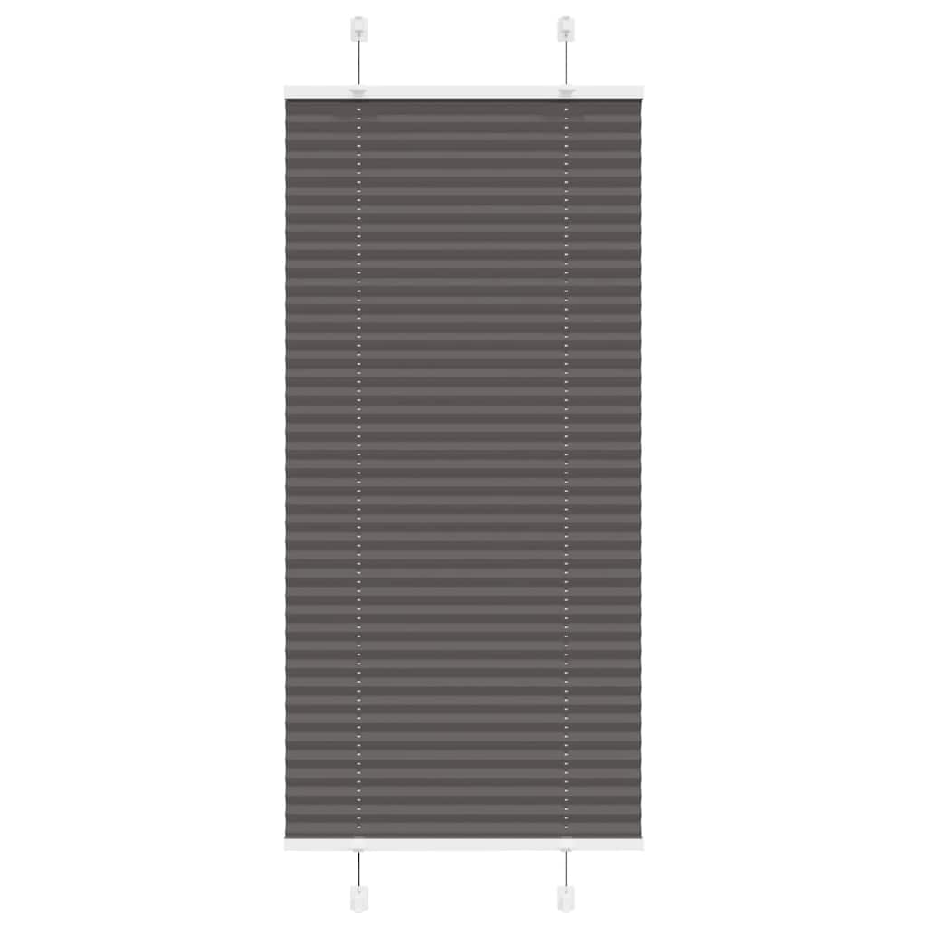pliszírozott redőny fekete 65x150 cm szövetszélesség 64,4 cm