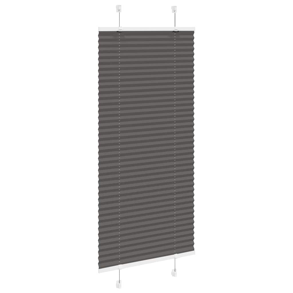 pliszírozott redőny fekete 65x150 cm szövetszélesség 64,4 cm