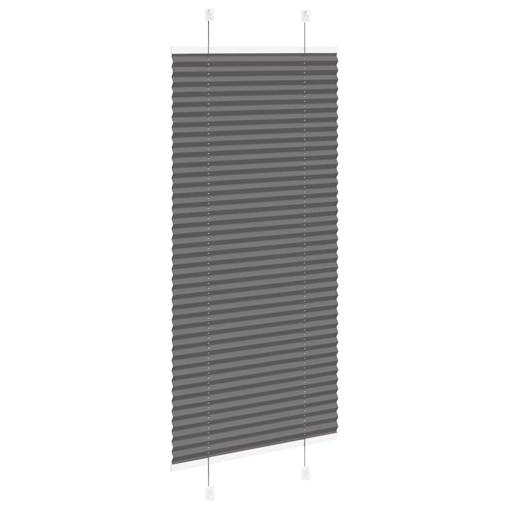 pliszírozott redőny fekete 65x150 cm szövetszélesség 64,4 cm
