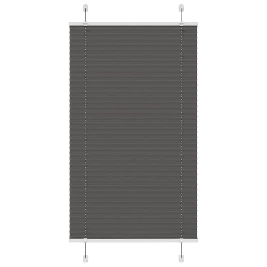 pliszírozott redőny fekete 70x150 cm szövetszélesség 69,4 cm
