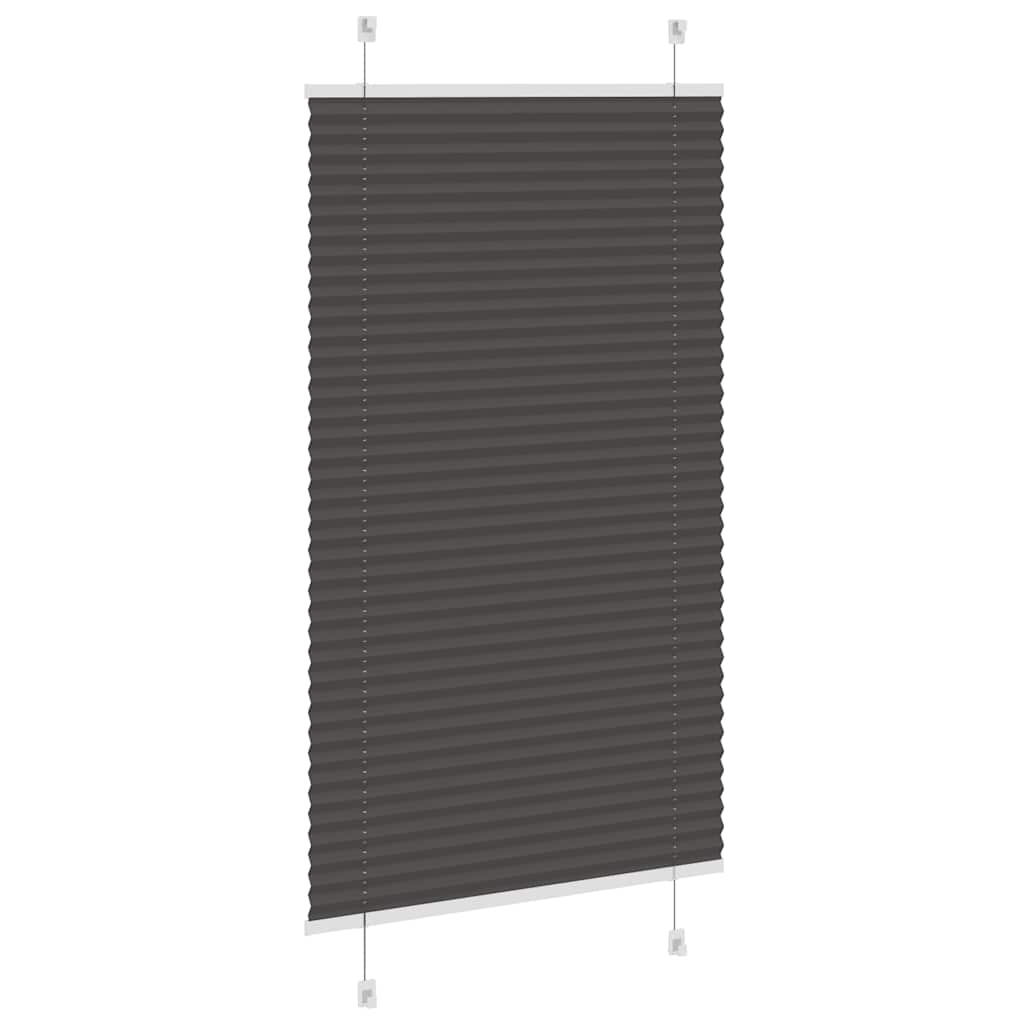 pliszírozott redőny fekete 80x150 cm szövetszélesség 79,4 cm