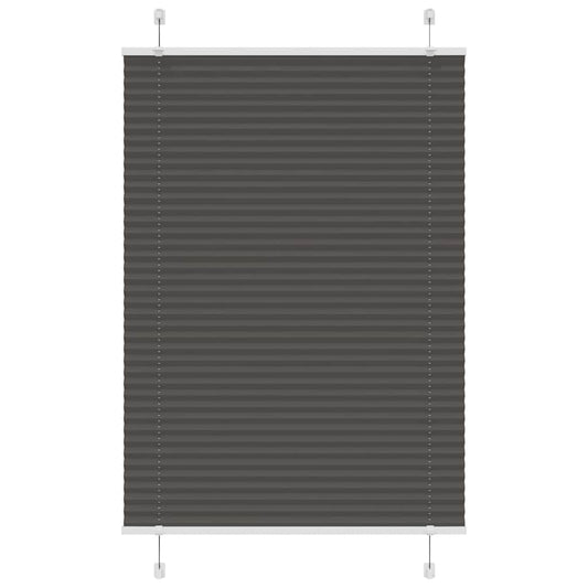 pliszírozott redőny fekete 85x150 cm szövetszélesség 84,4 cm