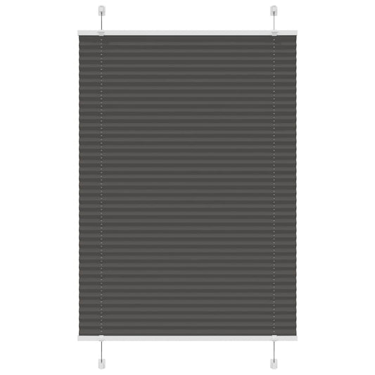 pliszírozott redőny fekete 100x150 cm szövetszélesség 99,4 cm