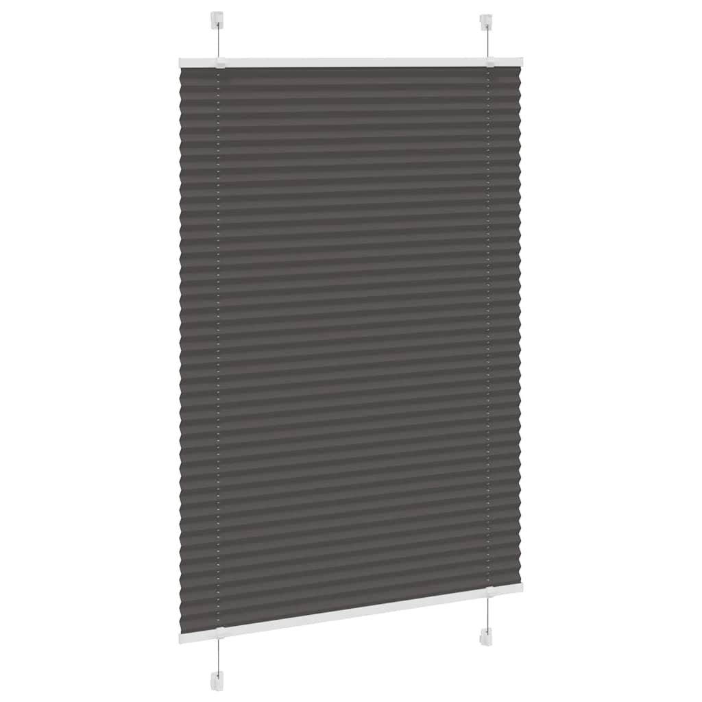 pliszírozott redőny fekete 100x150 cm szövetszélesség 99,4 cm