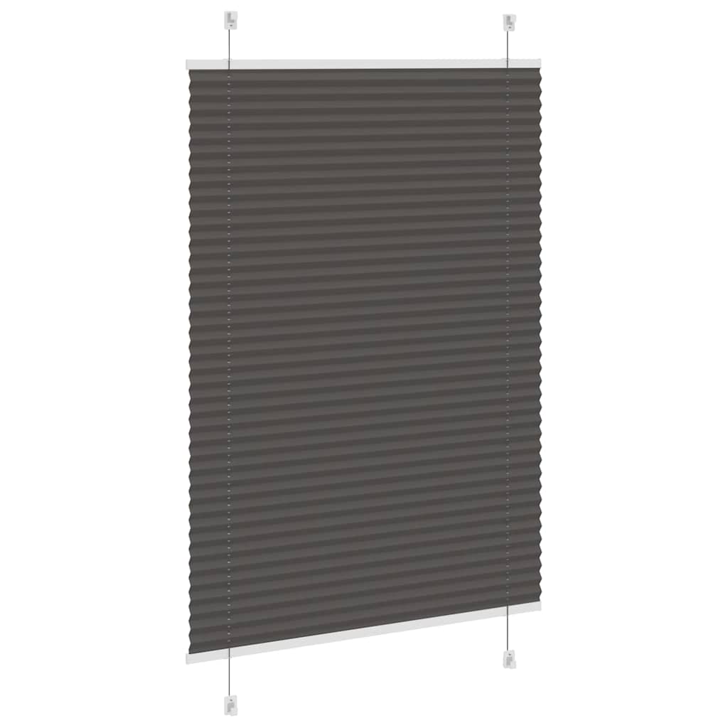 pliszírozott redőny fekete 100x150 cm szövetszélesség 99,4 cm