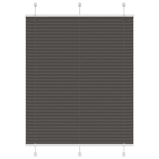 pliszírozott redőny fekete 105x150 cm szövetszélesség 104,4 cm
