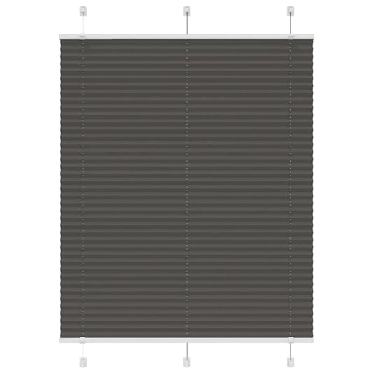 pliszírozott redőny fekete 110x150 cm szövetszélesség 109,4 cm