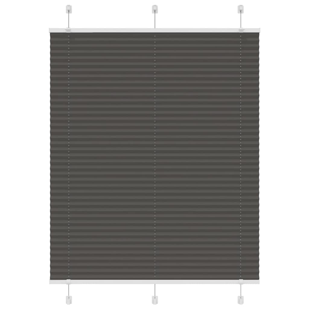 pliszírozott redőny fekete 110x150 cm szövetszélesség 109,4 cm