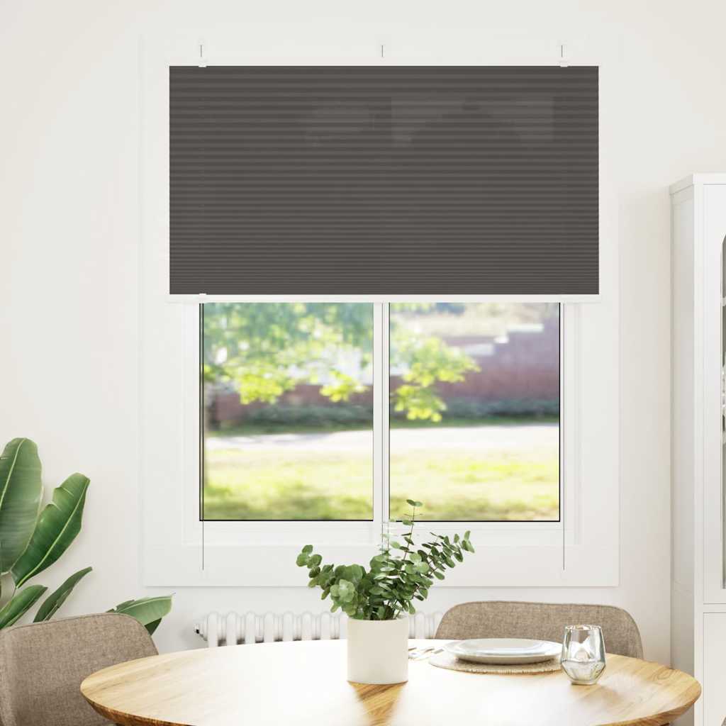 pliszírozott redőny fekete 110x150 cm szövetszélesség 109,4 cm