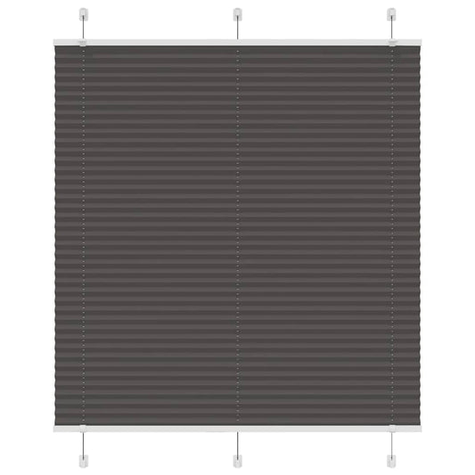 pliszírozott redőny fekete 115x150 cm szövetszélesség 114,4 cm