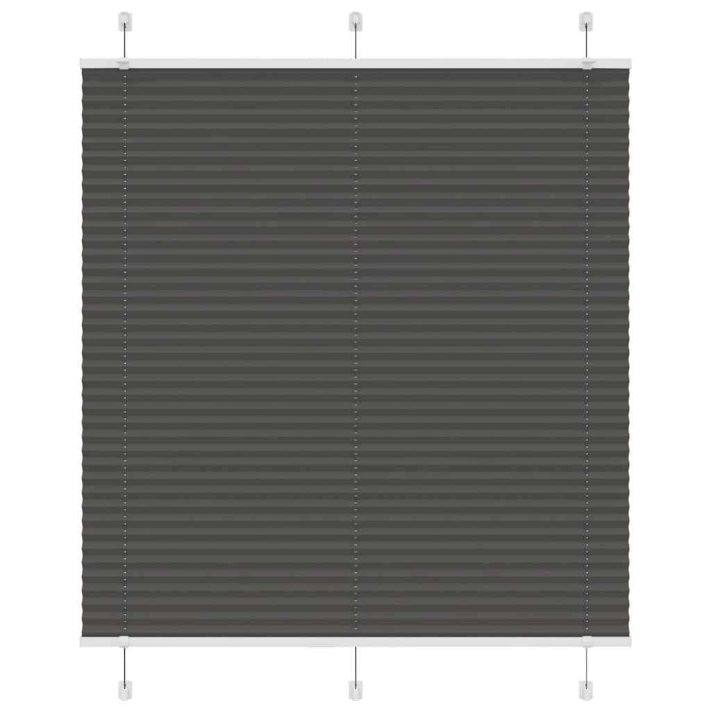 pliszírozott redőny fekete 120x150 cm szövetszélesség 119,4 cm