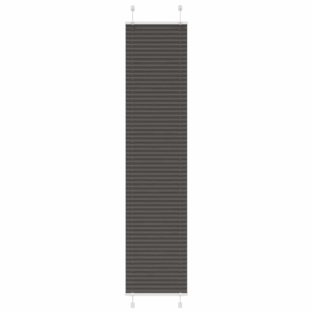 pliszírozott redőny fekete 40x200 cm szövetszélesség 39,4 cm