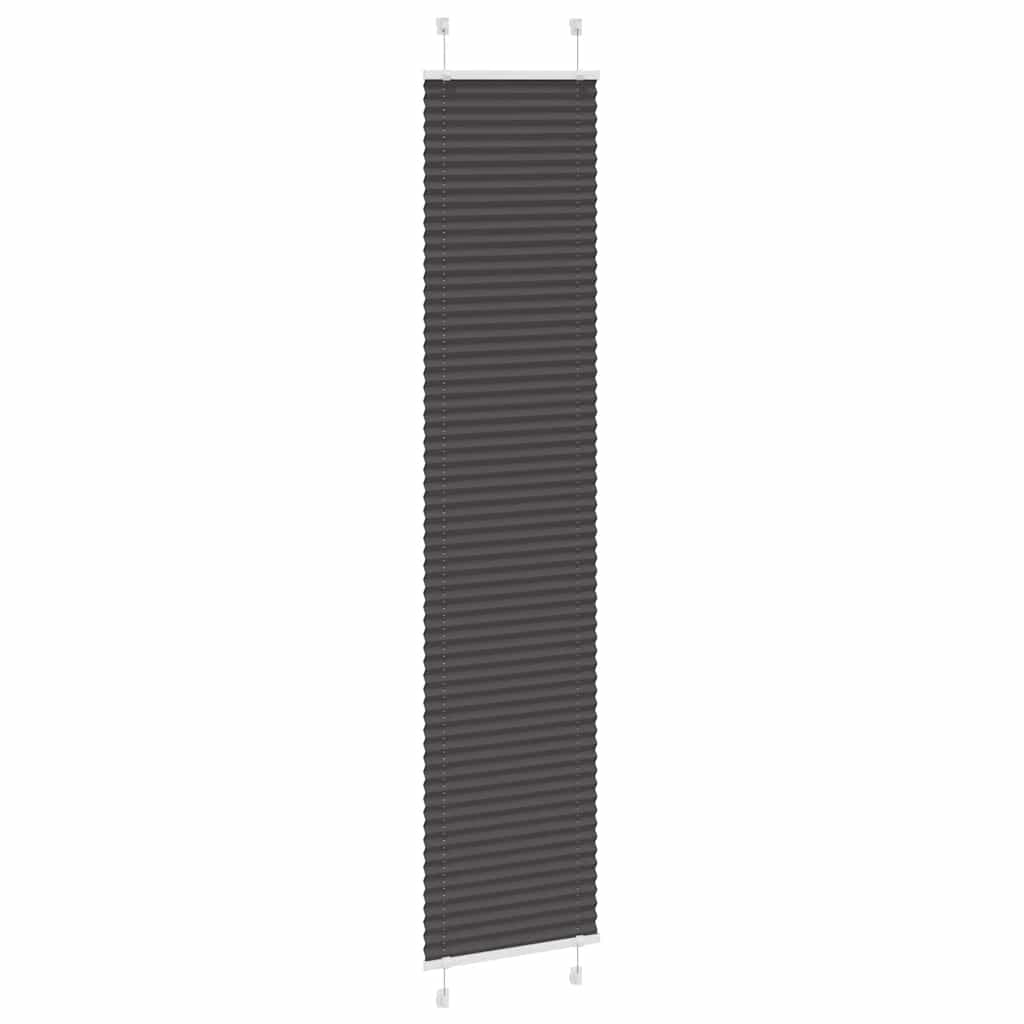pliszírozott redőny fekete 40x200 cm szövetszélesség 39,4 cm