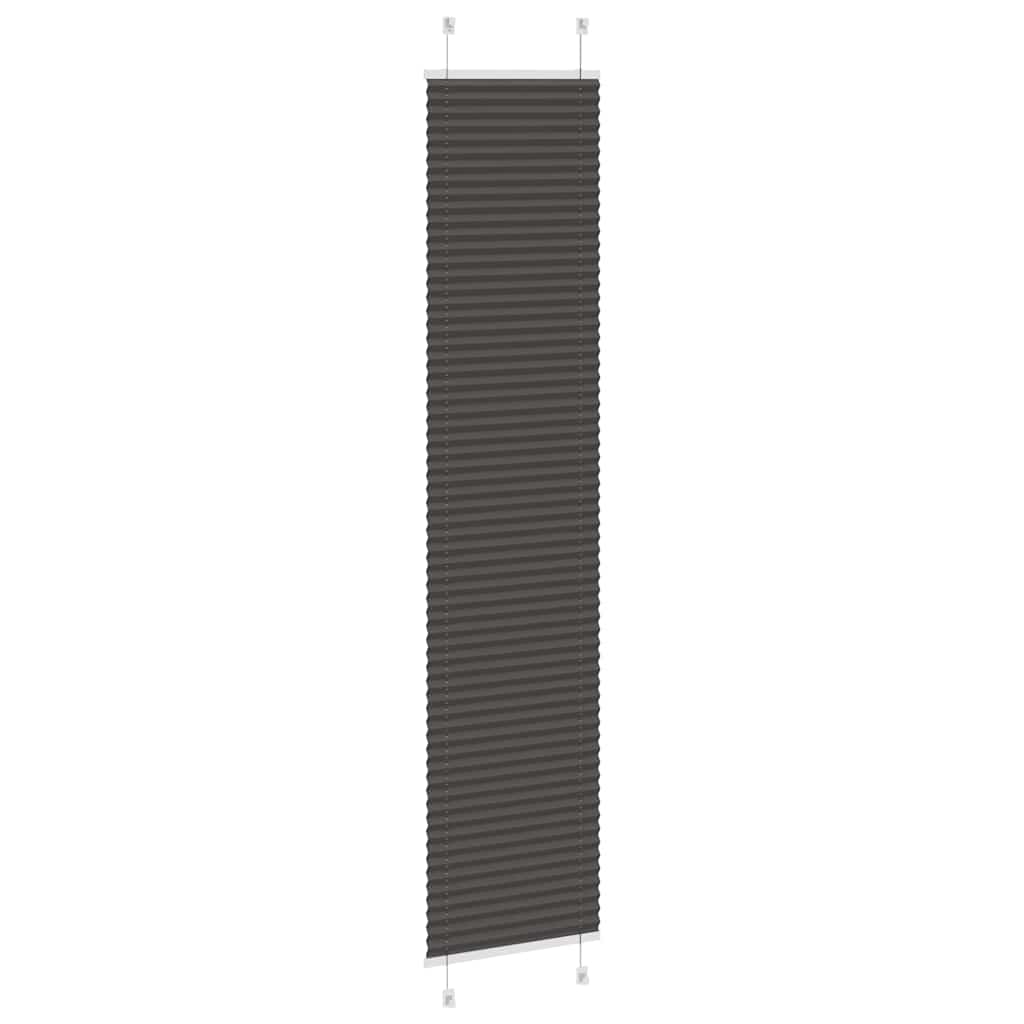 pliszírozott redőny fekete 40x200 cm szövetszélesség 39,4 cm
