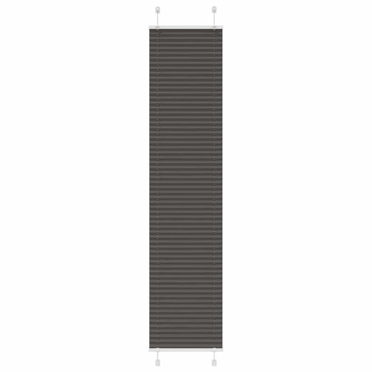 pliszírozott redőny fekete 50x200 cm szövetszélesség 49,4 cm