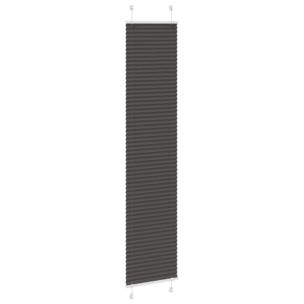 pliszírozott redőny fekete 50x200 cm szövetszélesség 49,4 cm