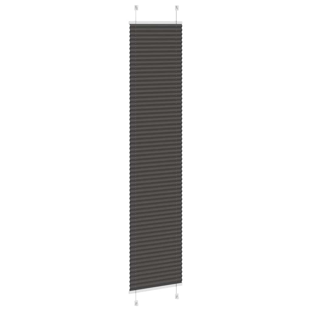 pliszírozott redőny fekete 50x200 cm szövetszélesség 49,4 cm