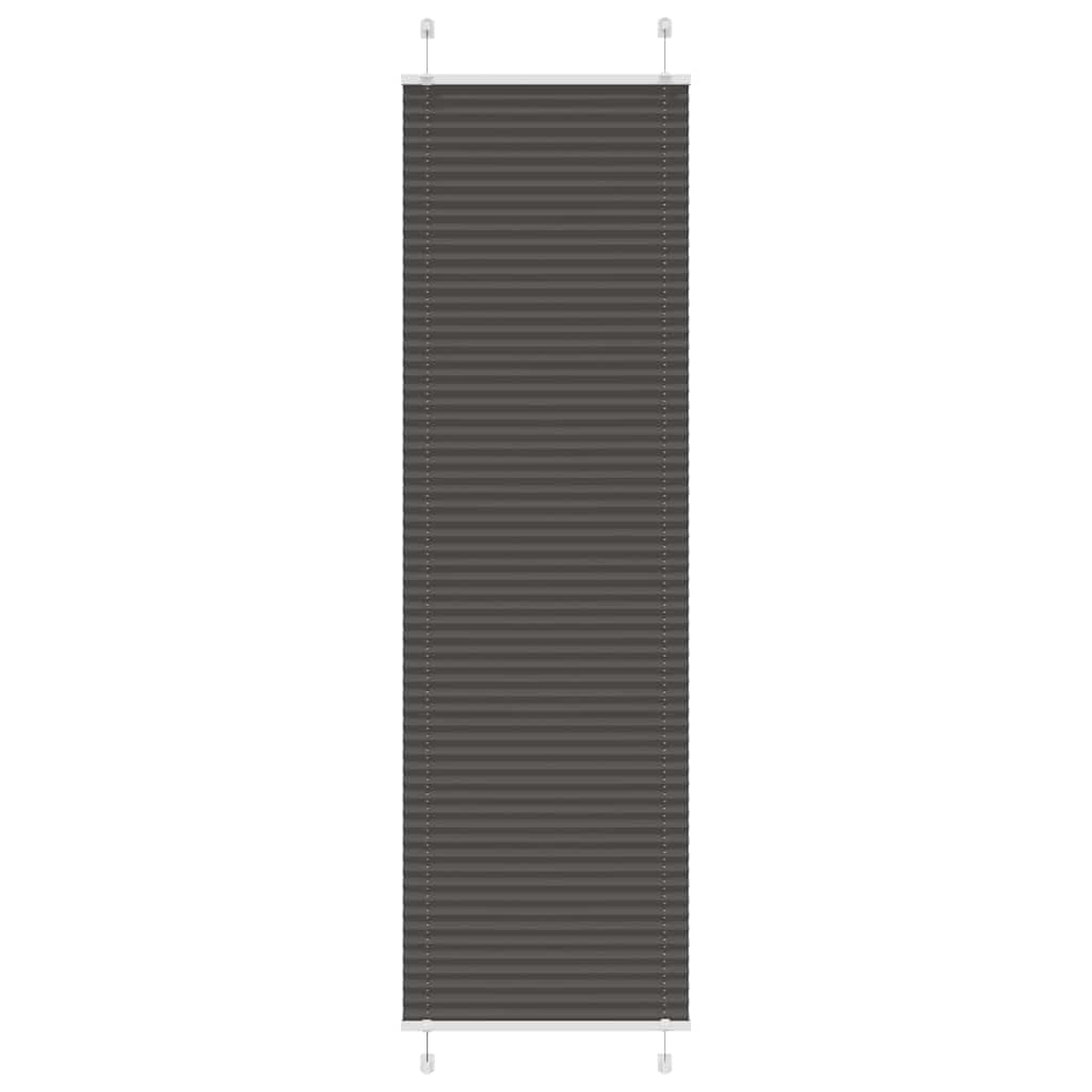 pliszírozott redőny fekete 55x200 cm szövetszélesség 54,4 cm
