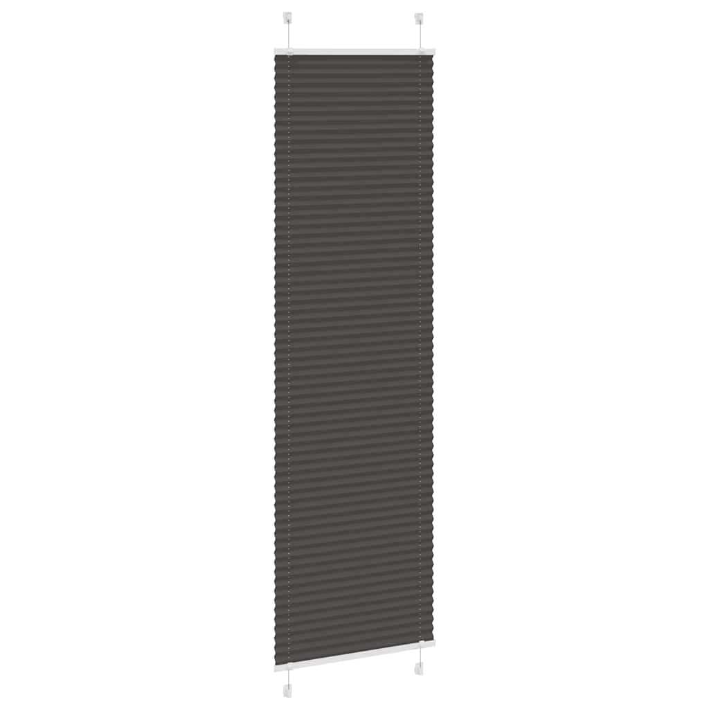 pliszírozott redőny fekete 55x200 cm szövetszélesség 54,4 cm