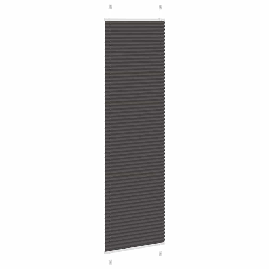 pliszírozott redőny fekete 55x200 cm szövetszélesség 54,4 cm