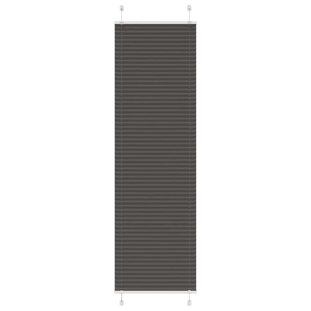 pliszírozott redőny fekete 65x200 cm szövetszélesség 64,4 cm